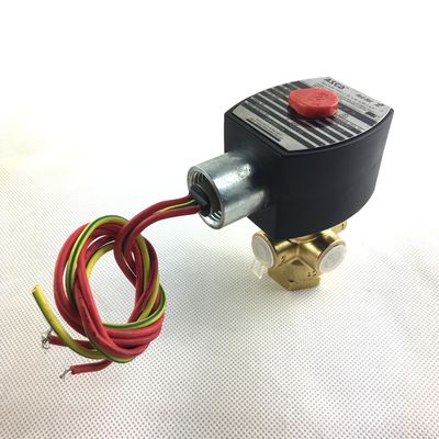 ASCO SCB320B174.230/50 NPT1 / 4 3 / 2 جسم النحاس العالمي NBR سلسلة 320 الصمامات الكهربائية المتحركة مباشرة