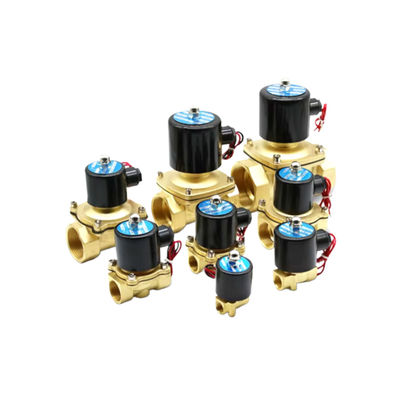 2W040-10 صمام الكهربائي المدار مباشرة 2 طريق نحاس 3/8 بوصة