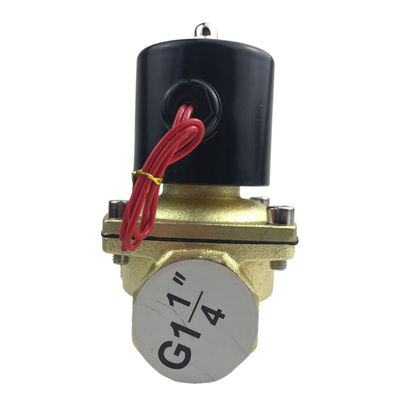 2W350-35 1 1/4 بوصة صافي النحاس الصمام الكهربائي الصمام الهوائي المياه مغلقة عادة NC
