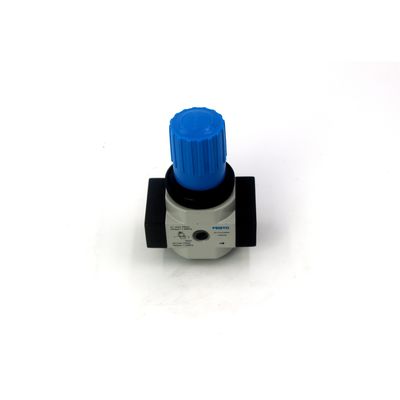 فيستو LR-1/8-D-7-MINI 162582 LR-1/8-D-7-MINI-MPA 8002288 صمام تنظيم الضغط من سبيكة الزنك مع مقياس ضغط 0.5-7 بار