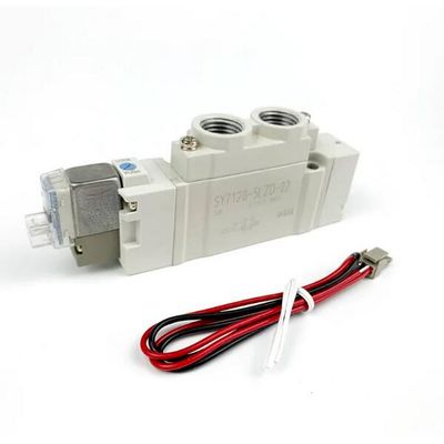 SY7120-5LZD-C4 صمام الموليد الجهازي الهوائي SMC حجم منفذ التثبيت لمسة واحدة Ø4 DC24V 2 موقع واحد