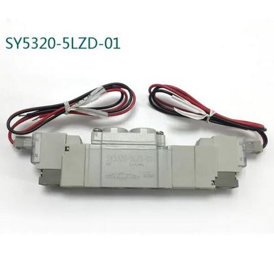 SY5420-5LZD-C8 DC24V SMC صمام الكولينويد الهوائي 3 مركز العادم