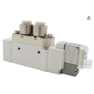 الصمام الكهربائي SMC SY5320-5LZD-C6 DC24V حجم منفذ تثبيت لمسة واحدة ø6 3 مركز موقف مغلق