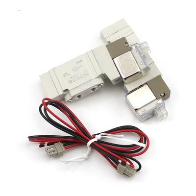 SY5220-5LZD-C4 الصمام الكهربائي SMC 2 موقع مزدوج DC24V حجم منفذ تثبيت لمسة واحدة Ø4