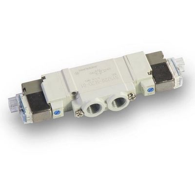 SMC SY5220-6LZD-01 DC12V حجم منفذ 1/8 نفاثة الصمام الكهربائي المضاد للطاقة الشمسية خط الأنابيب 2 الموقف مزدوج