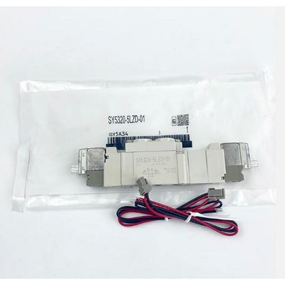 SMC SY5220-5LZD-01 DC24V حجم منفذ 1/8 نفاثة الصمام الكهربائي الرئيسي الخيوط 2 موقف مزدوج