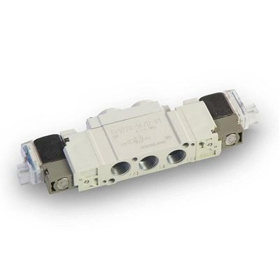 SMC SY5120-5LZD-C8 2 موقف واحد لمسة واحدة التركيب ø8 الصمام الكهربائي الرئوي DC24V