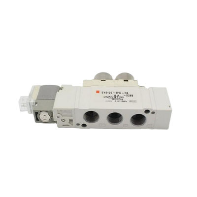 الصمام الكهربائي SY5120-5LZD-C4 SMC حجم منفذ التثبيت لمسة واحدة Ø4 DC24V 2 موقف واحد