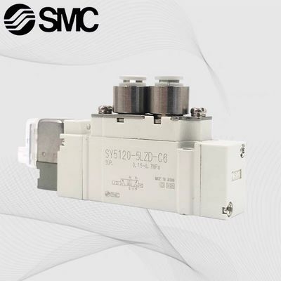 الصمام الكهربائي SY5120-5LZD-01 SMC2 موقف واحد DC24V حجم منفذ 1/8 خيط أنابيب