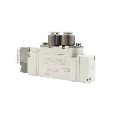 حجم الميناء Ø6 SY3420-6LZD-C6 SMC صمام المولينويد الرئوي3 مركز العادم DC12V