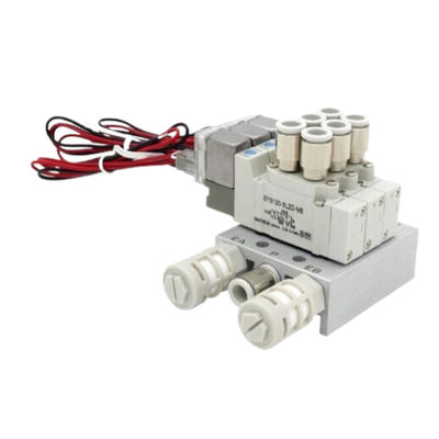 SY3320-6LZD-C8 SMC الصمام الكهربائي 3 موقف مركز مغلق DC12V حجم منفذ Ø8