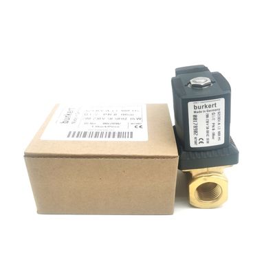 AC220V 00126219 الصمام الكهربائي البركرت AC220V 6014 C مغلق بشكل طبيعي G1/8 1.5 فتحة تدفق 8W جسم صمام الفولاذ المقاوم للصدأ 0 ~ 16bar