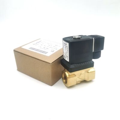 AC220V 00126219 الصمام الكهربائي البركرت AC220V 6014 C مغلق بشكل طبيعي G1/8 1.5 فتحة تدفق 8W جسم صمام الفولاذ المقاوم للصدأ 0 ~ 16bar