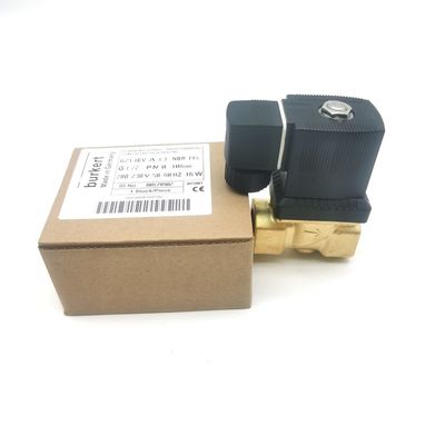 00126204 6014 D الصمام الكهربائي النحاسي بوركرت مفتوح بشكل طبيعي G1/8 2.5 فتحة التدفق AC220V 8W