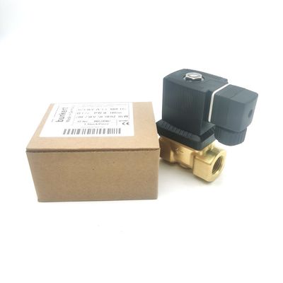 00126204 6014 D الصمام الكهربائي النحاسي بوركرت مفتوح بشكل طبيعي G1/8 2.5 فتحة التدفق AC220V 8W