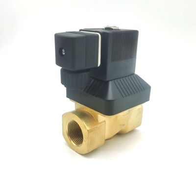 00125370 الصمام الكهربائي burkert 6014 C الاتصال بالصفحة السفلية المباشرة المغلقة عادة 2.0 فتحة التدفق AC220V 8W جسم الصمام النحاسي 0 ~ 10bar