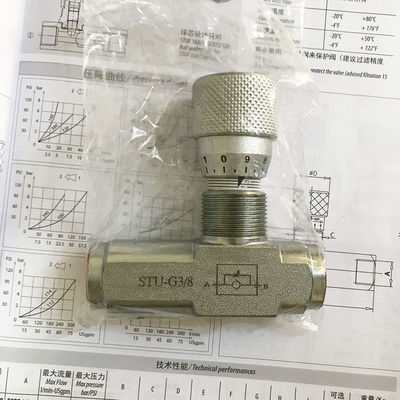 صمام التحكم في تدفق الدقة STU-G3/4 STU-NTP3/4 6 بوصات صمام التدفق الهيدروليكي