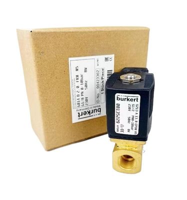BURKERT الصمام الكهربائي 00308502 5404 G1/2 2/2 مغلق بشكل طبيعي FKM الختم AC220V 8W 1-50bar