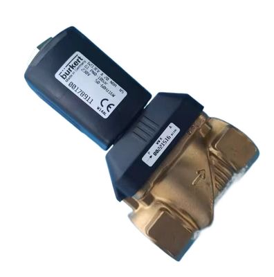 بوركرت 00308505 G3/4 2/2 مغلقة بشكل طبيعي 20 فتحة تدفق FKM مغلقة جسم صمام النحاس AC220V 8W 1-40bar 5404 النوع