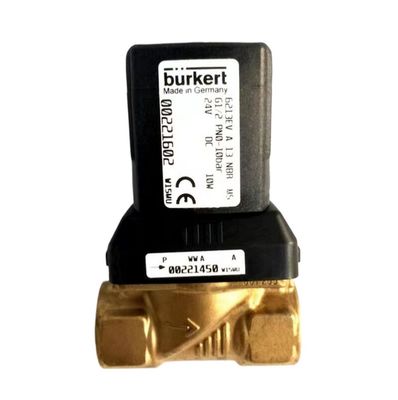 بوركرت 00308505 G3/4 2/2 مغلقة بشكل طبيعي 20 فتحة تدفق FKM مغلقة جسم صمام النحاس AC220V 8W 1-40bar 5404 النوع