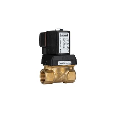 الصمام المغناطيسي الإلكتروني BURKERT 00309022 FKM الختم G1/2 2/2 مفتوح بشكل طبيعي 12 فتحة تدفق DC24V 8W 1-32bar