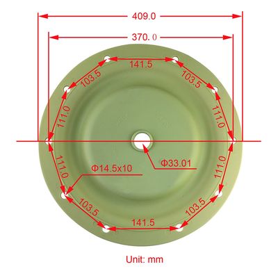 96475-A 96476-T صمام النبض الحاجز Ingersoll Rand Santoprene PTFE