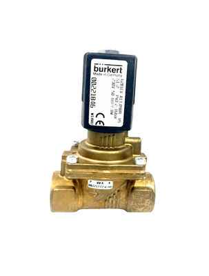 00301170 BURKERT 5404 G1/2 2/2 مفتوح بشكل طبيعي 12 فتحة تدفق FKM (الفلور) جسم صمام النحاس المغلق AC24V 8W 1-32bar