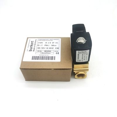 الصمام الصناعي الصلب 00085337 G1 1/4 2/2 مغلق بشكل طبيعي 32 فتحة تدفق FKM (الفلور) مغلقة جسم صمام النحاس AC24V 8W 1-25bar