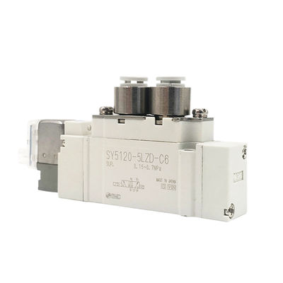 صمام 5 منافذ SMC الصمامات الفولينويدية واحدة SY3120-5LZD-C6 SY3120-6LZD-C6