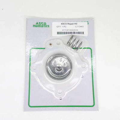 ASCO SCG353A043 C113444 مجموعة إصلاح شريحة غشاء صمام النبض NBR ، TPE (الأبيض)