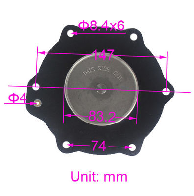 كيت صيانة الحجاب الحاجز لـ SCG353A051 ASCO 2 1/2 "مجمع الغبار كيت إصلاح غشاء الصمام النابض