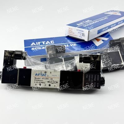 5 طريق 3 الموقف 4V130E-06 سائل الهواء AIRTAC صمام الكهربائي مع جسد سبيكة الألومنيوم