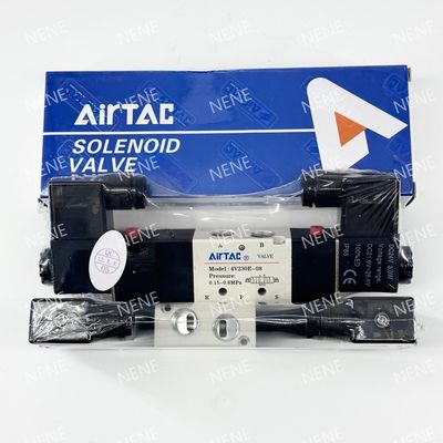 صمام الكهربائية 4V330C-08 AIRTAC للهواء 0.15 إلى 0.8 MPa 21 إلى 114 Psi الهواء السائل