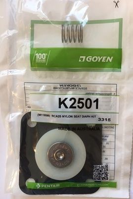 K2500 K2501 1 '' مجموعة إصلاح غشاء مطاط النتريل لصمام النبض Goyen CA25T CA25DD