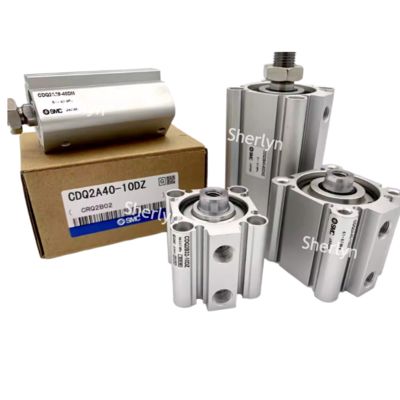 اسطوانة قياسية SMC CQ2A12-10D CQ2، قطر الأسطوانة 12 مم، شوط 10 مم، حركة أسطوانة مزدوجة المفعول، تثبيت بنهايات ملولبة