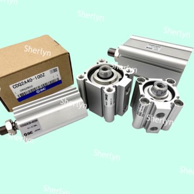 CQ2A12-50D أسطوانة SMC مدمجة قياسية مزدوجة المفعول قضيب واحد سلسلة CQ2 قطر التجويف 12