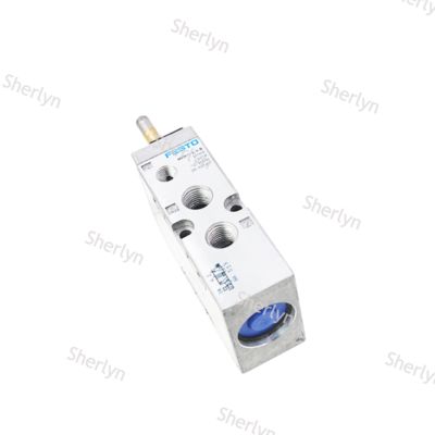 صمام الملف اللولبي Festo MFH-5-1/4-B، 5/2 أحادي الاستقرار، زنبرك ميكانيكي، طيار داخلي، 2-10 بار