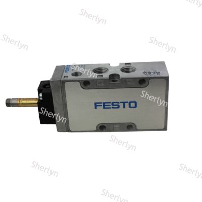 صمام الملف اللولبي Festo MFH-5-1/4-B، 5/2 أحادي الاستقرار، زنبرك ميكانيكي، طيار داخلي، 2-10 بار
