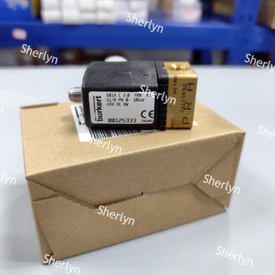 بوركرت 00125334 صمام الكهربائي الثلاثي الموقع 6014 سلسلة C مغلق بشكل طبيعي G1/8 جسم صمام النحاس