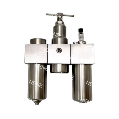 SFSRSL200 مجموعة ثلاثية من الفولاذ المقاوم للصدأ SUS316 منظم مرشح هوائي مشحم G1/4 تنظيم الضغط