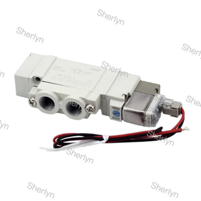 صمام لولبي SY3120-5LZD-C6 SMC، صمام لولبي 2-وضعية، ملف لولبي واحد، 24 فولت تيار مستمر