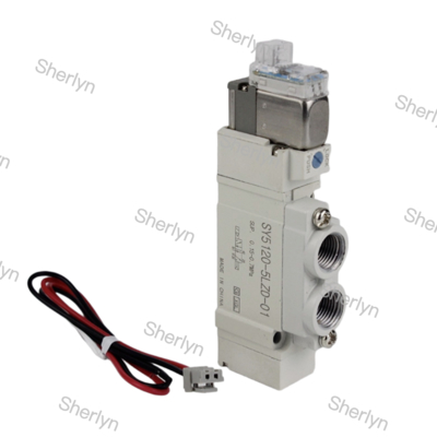 صمام لولبي SY3120-5LZD-C6 SMC، صمام لولبي 2-وضعية، ملف لولبي واحد، 24 فولت تيار مستمر