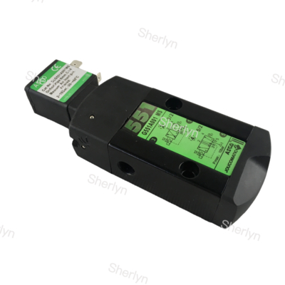 صمام لولبي ASCO ثنائي الوضع بخمسة مسارات SCG551A018MS بملف مزدوج