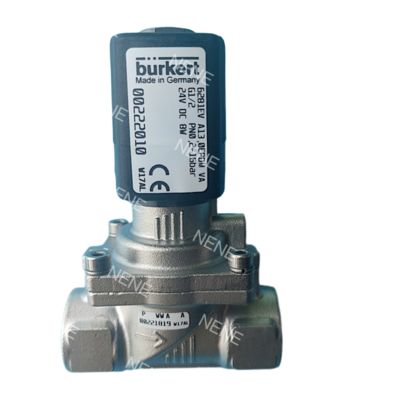 صمام الملف اللولبي Burkert 6281 00322547 بمساعدة مؤازرة من الفولاذ المقاوم للصدأ NO G1/4
