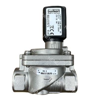 ختم FKM صمام الملف اللولبي Burkert 6281 00228399/00228400/00228401 G1 1/2 فتحة تدفق 40.0 مم AC24V DV24V AC220V