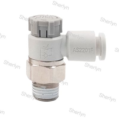 SMC Type Pneumatic Speed Regulating Throttle Valve Connector AS2201F-02-06S