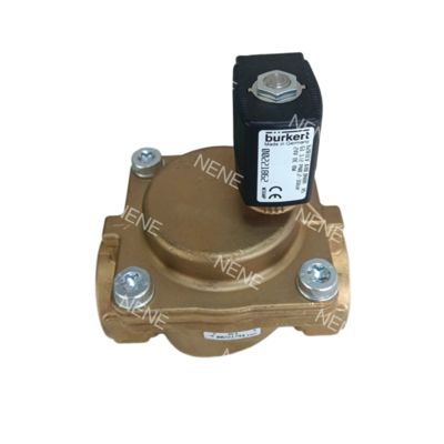 6281 صمام الملف اللولبي Burkert 00221845 G1/2 2/2 مغلق عادةً فتحة تدفق 13.0 NBR صمام نحاسي الجسم AC24V 8W 0.2-16 بار