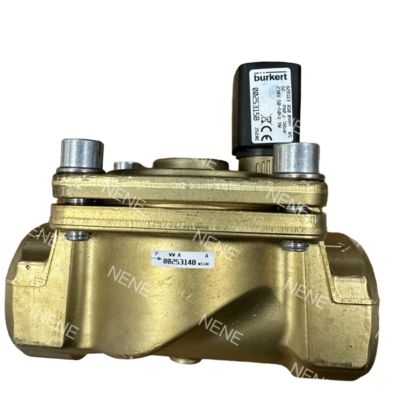 صمام الملف اللولبي Burkert 00221857 6281 النوع G1 2/2 مغلق عادةً فتحة تدفق 25.0 NBR جسم صمام نحاسي مختوم AC24V 8W