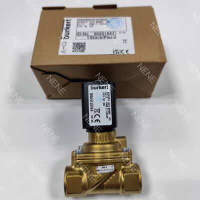 Burkert 00221866 Electromagnetic Valve 6281 Type G2 2/2 Normally Closed 40.0 Flow Hole NBR Sealed Brass Valve Body AC24V