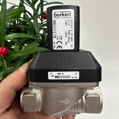 BurkeRT 6213EV 00222168 00222169 00222170 صمام الكهربائي المغلق بشكل طبيعي صمام الكهربائي من الفولاذ المقاوم للصدأ صمام الكهربائي صمام التحكم الهوائي
